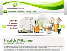 Tablet Screenshot of homestylestores.de